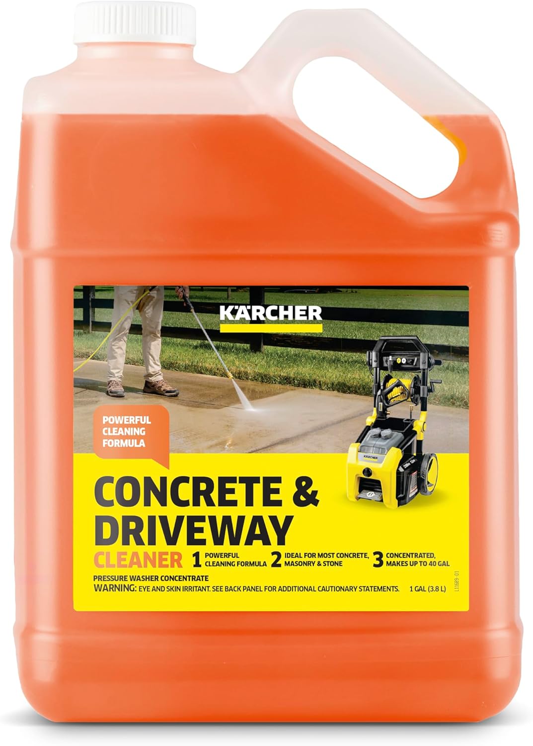 KÄRCHER Vehicle Wash and Wax, Pressure Washer Detergent, Cleans Cars, Bikes, Trucks, Boats and More, Highly Concentrated, Makes up to 40 gal of Cleaner