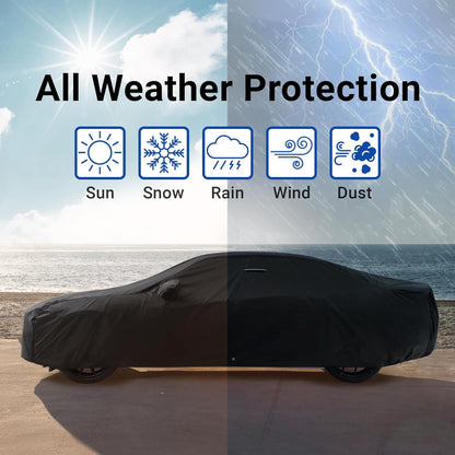 iCarCover Premium Car Cover for 1990-2017 Lexu s LS400, LS430, LS460 Heavy Duty Waterproof All-Weather Automobiles Custom Fit Indoor Outdoor UV Snow Protection Covers with Straps and Bag - Colors A