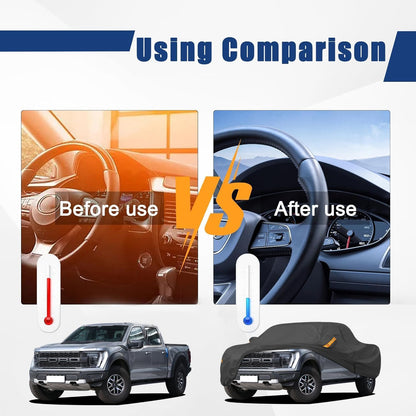 Full Car Covers for Sedan, Car Cover Waterproof All Weather Windproof Dustproof UV Protection Scratch Resistant Indoor Outdoor Univers