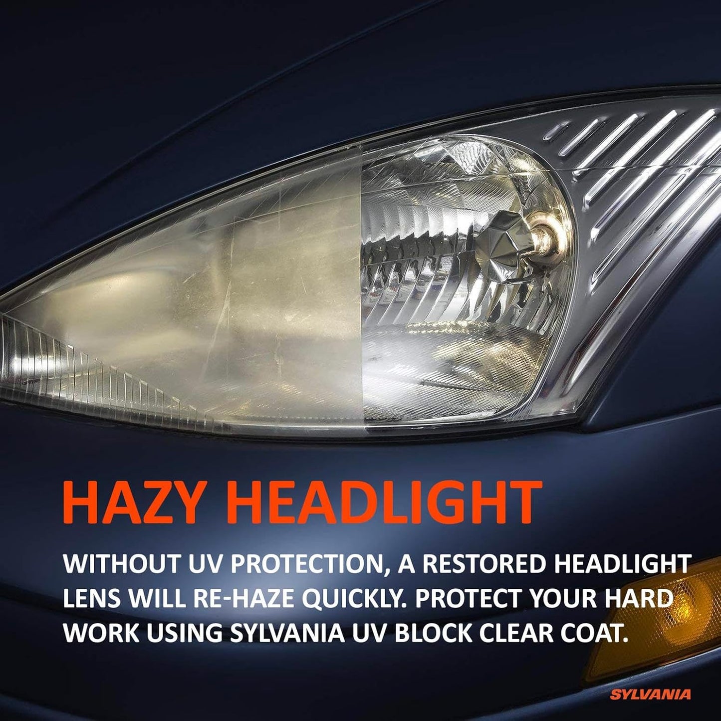 SYLVANIA Headlight Restoration Kit - Long-Lasting Headlight Repair Kit for Restoring to Like-New Condition - Surface Activator, Exclusive UV Coating, Clarifying Compound & More - No Tools Required