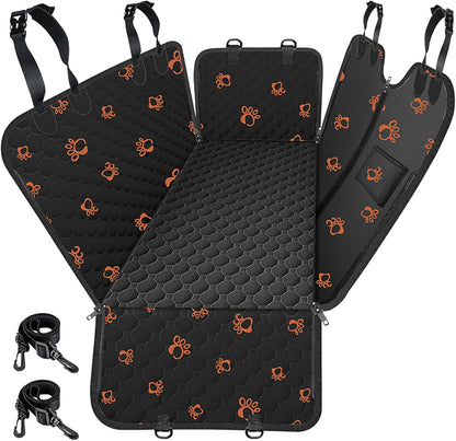 Mancro Dog Car Seat Cover for Back Seat, 2026 Upgraded 600D Heavy Duty Waterproof & Scratch-Resistant Dog Hammock for Car, Back Seat Pet Cover for Dogs with Sedan, Trucks and SUVs, Standard, Black
