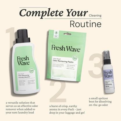 Fresh Wave Original Scent Odor Removing Spray, 8 fl. oz. | Pack of 2 | Odor Absorber for Home, Furniture, Fabrics & Trash | Safer Odor Relief