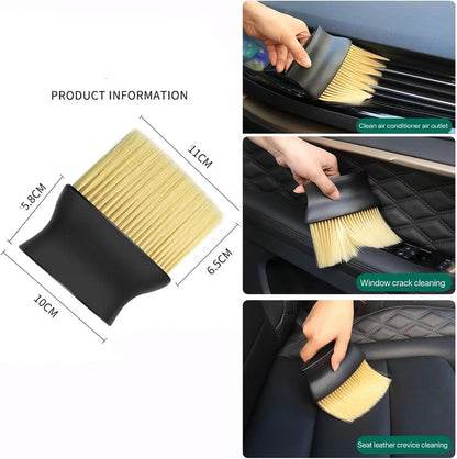 10pcs Auto Car Detailing Brush Set,Car Interior Cleaning Kit,Including 5pcs Car Detailing Brushes, 3pcs Wire Brush and 2pcs Different Soft Bristle dusting Brush for car Interior.