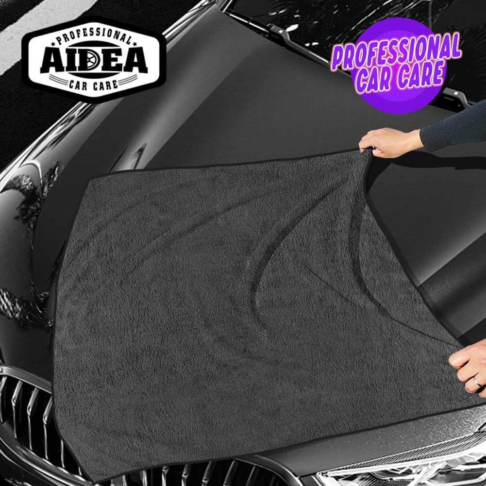 AIDEA Microfiber Cleaning Cloth 24 Pack, Microfiber Towels for Cars, Soft & Absorbent Cleaning Rags, Premium Lint Free Shop Towels for House, Kitchen, Car, 12inx16in