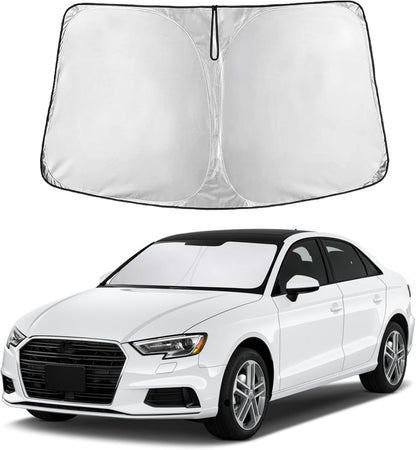 EcoNour Car Windshield Sun Shade | 2025 Upgraded Innovative No-Light-Pass Technology for Maximum Coverage | Foldable Sun Shade Keeps Your Vehicle Cool | Must-Have Car Accessories | Small (59" x 29") - Colors J