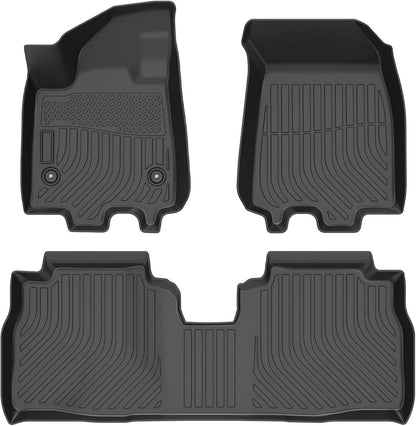 All Weather Floor Mats for 2016-2019 Chevy Cruze (No Fit 2016 Cruze Limited), Chevy Cruze Floor Mats, 1st and 2nd Maximum Coverage, 3D Waterproof TPE Rubber Protector Car Mats Full Set Liners