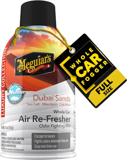 Meguiar’s Whole Car Air Refresher Odor Eliminator, Summer Breeze, 2 Oz— Car Air Freshener For Commuters, Detailers; Mist Refreshes Cabin For Sedan, Suv, Truck, Van