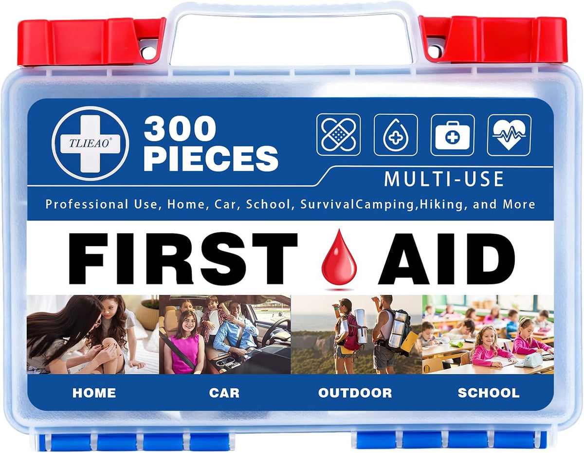 Mini First Aid Kit - 150 Pieces Emergency Medical Kit for Home, Car, Travel, Camping, Truck, Hiking, Sports, Office, Vehicle & Outdoor Emergencies