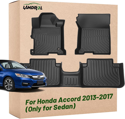 Car Floor Mats Replacement for Honda Civic Sedan & Sedan Si 2012-2015 (Not for Coupe) Heavy Duty Liner Custom Fit All Weather Protection Carpets Coverage Waterproof Durable Odorless