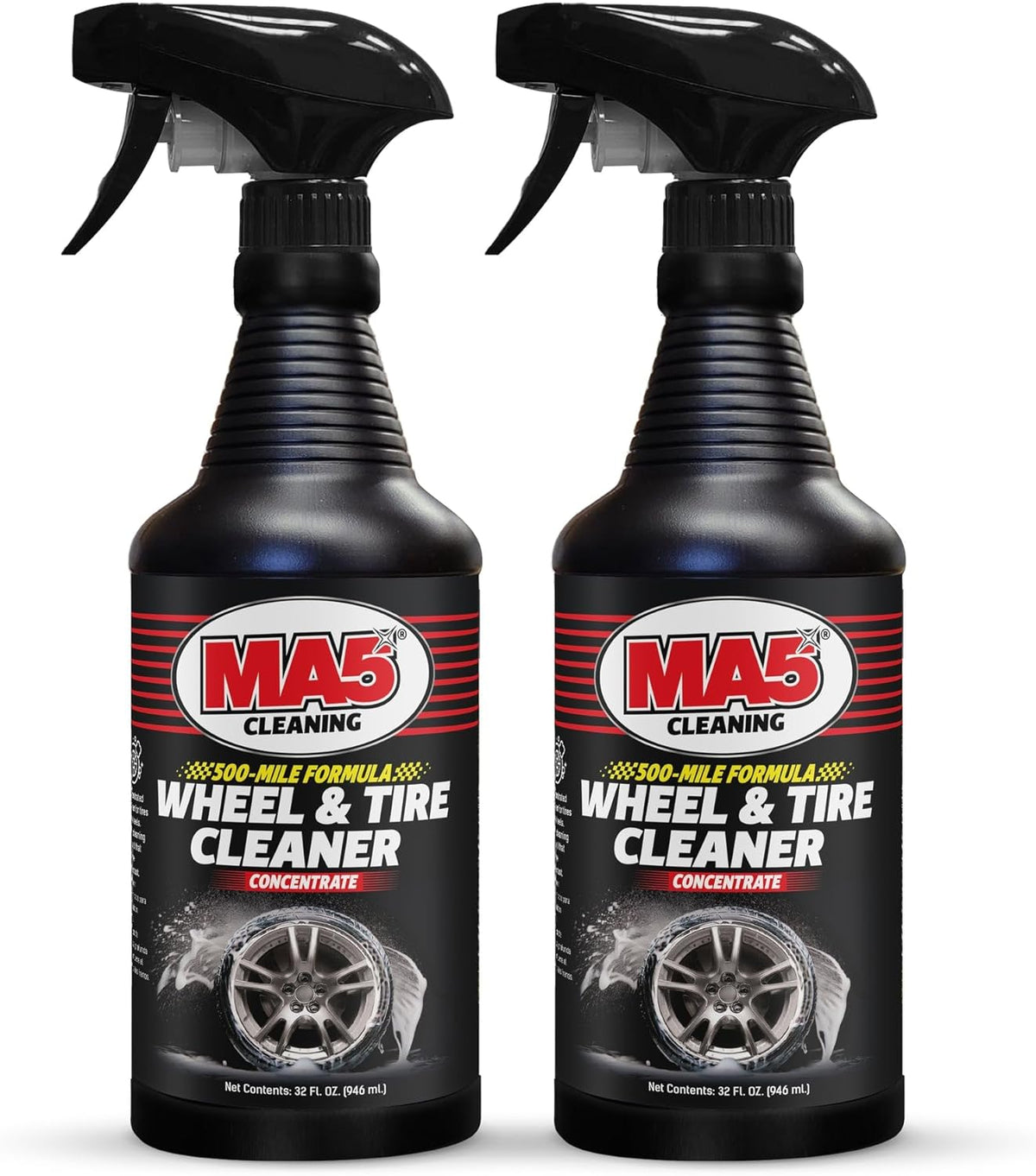 MA5X Wheel and Tire Cleaner | Concentrated, Brake Dust Remover | Wheel Cleaner Spray | 32oz Bottle | Pack of 1