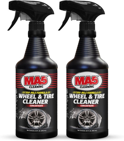 MA5X Wheel and Tire Cleaner | Concentrated, Brake Dust Remover | Wheel Cleaner Spray | 32oz Bottle | Pack of 1