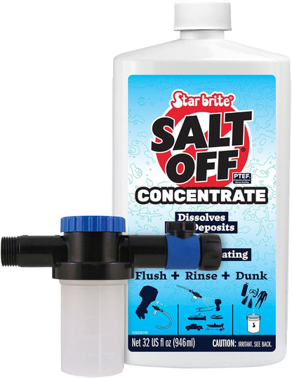 STAR BRITE Salt Off Concentrate - Ultimate Salt Remover Wash & Marine Engine Flush for Boats, Vehicles, Trailers, and More - 128 OZ Gallon (093900N)
