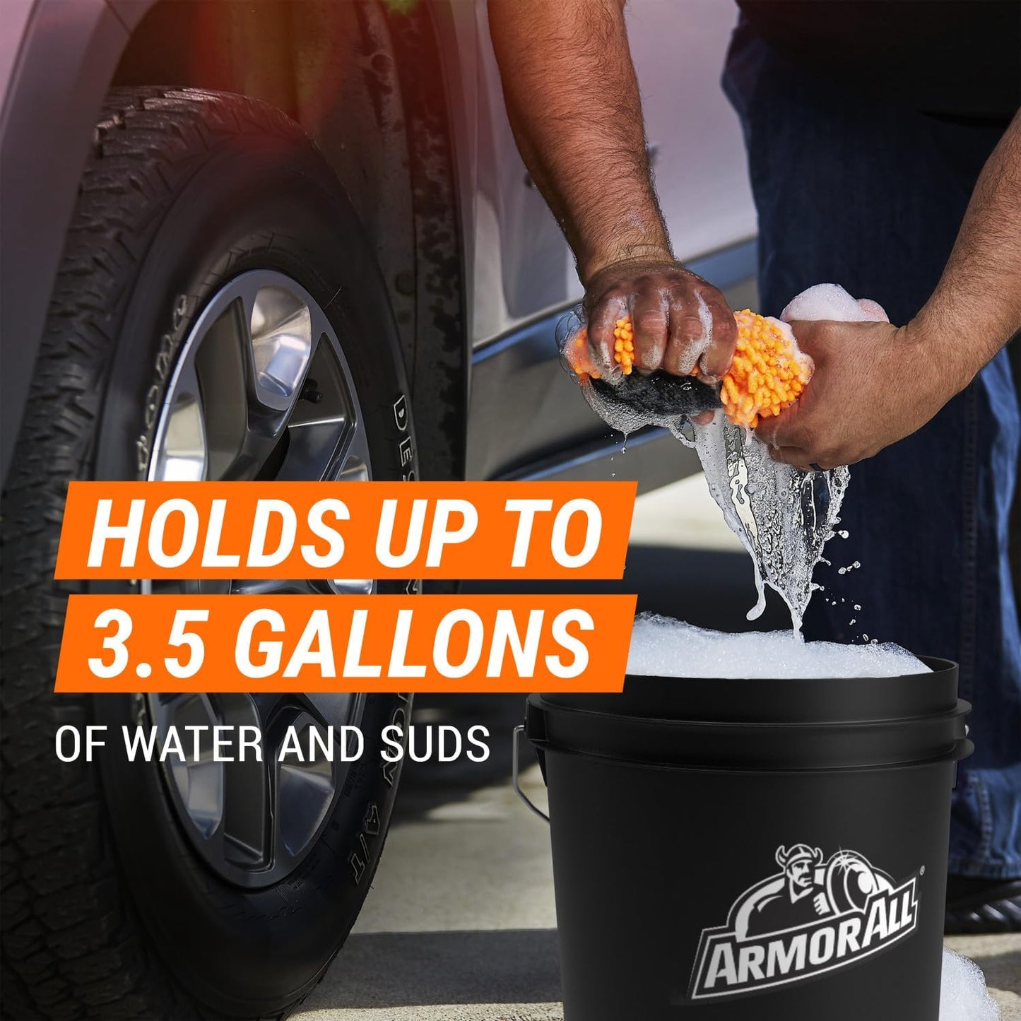 Armor All Heavy Duty Car Wash Bucket - 3.5 Gallon