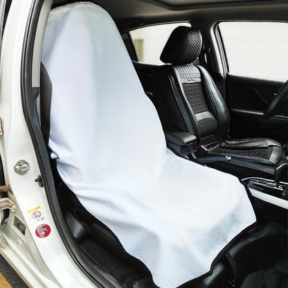 Waterproof Sweating Car Seat Cover for Post Gym Workout, Running, Swimming, Beach and Hiking, Universal Fit Non-Slip Towel Bucket Seat Protector for Cars SUV Trucks, Machine Washable (Grey)
