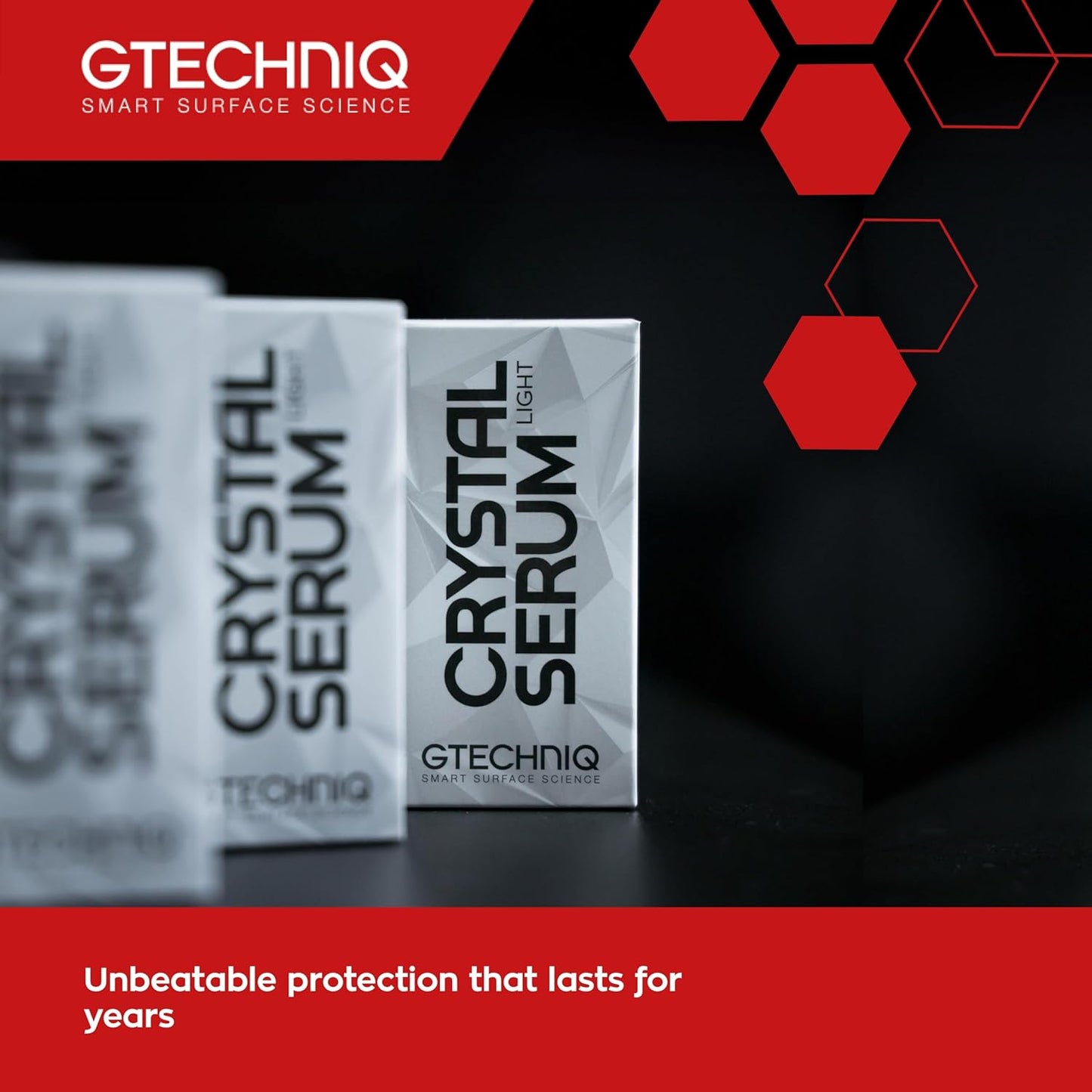 Gtechniq Crystal Serum Light Ceramic Coating for Cars 30ml | Up to 5 Years Protection, High Gloss Shine, Swirl and Chemical Resistance