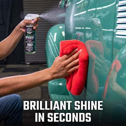 Chemical Guys HydroSpeed Ceramic Quick Detailer Spray - SiO2 Shine Car Detailer Spray for Cars, Trucks, SUVs, Motorcycles and RVs, Boosts Gloss, Hydrophobic Protection and Slickness, 128 oz