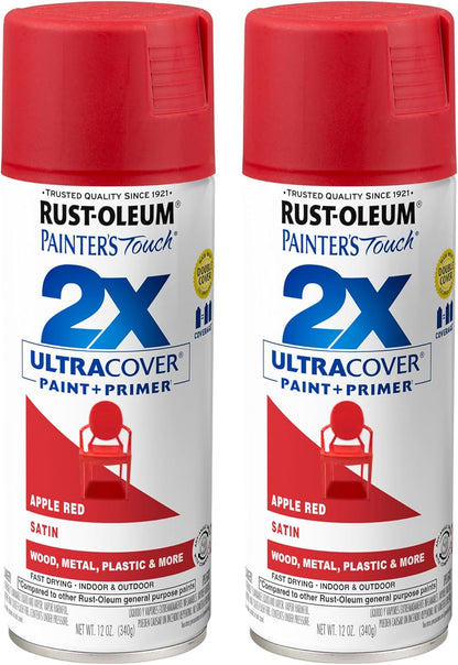 Rust-Oleum 334029 Painter's Touch 2X Ultra Cover Spray Paint, 12 oz, Gloss Clear - Colors B
