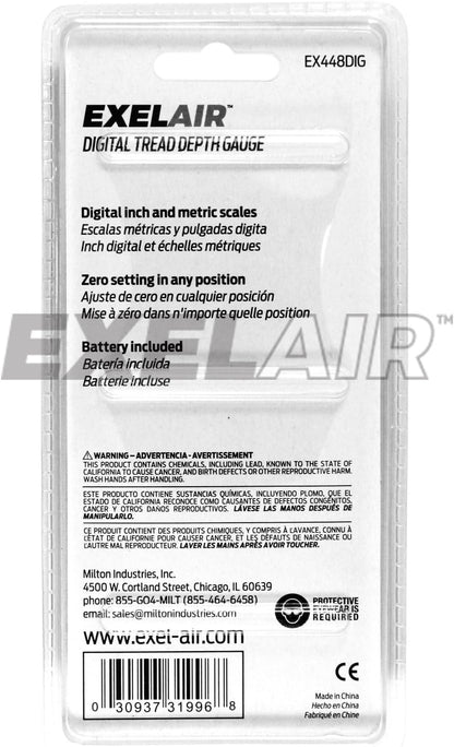 Milton Industries EXELAIR by Milton (EX448DIG) Digital Tire Tread Depth Gauge