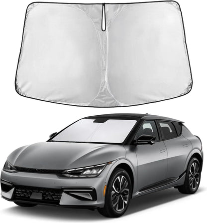 EcoNour Car Windshield Sun Shade | 2025 Upgraded Innovative No-Light-Pass Technology for Maximum Coverage | Foldable Sun Shade Keeps Your Vehicle Cool | Must-Have Car Accessories | Small (59" x 29") - Colors I