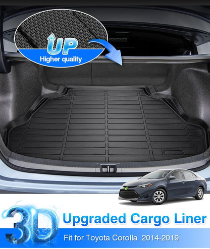 Rav4 Cargo Liner - Trunk Mat for Toyota RAV4 2019-2024 2025, All Weather Cargo Mat for rav4 Accessories, Heavy Duty (Fit for All Models)