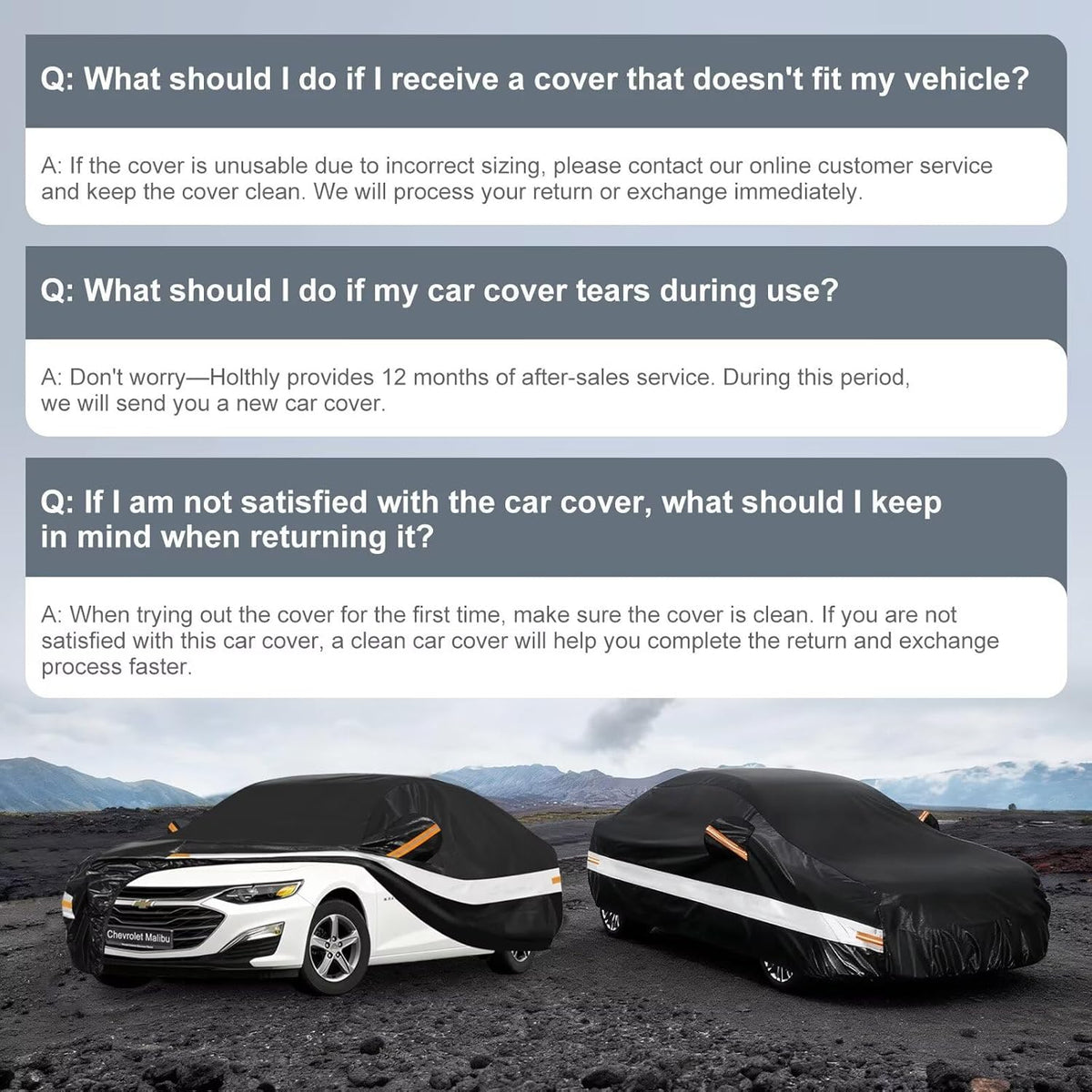 10 Layers Car Cover Custom Fit for Mercedes Benz C Class C250 C300 C43 C63 (1993-2026), Waterproof All Weather for Automobiles, Outdoor Full Cover Sun Dust Rain Protection with Cotton. Black - Colors A