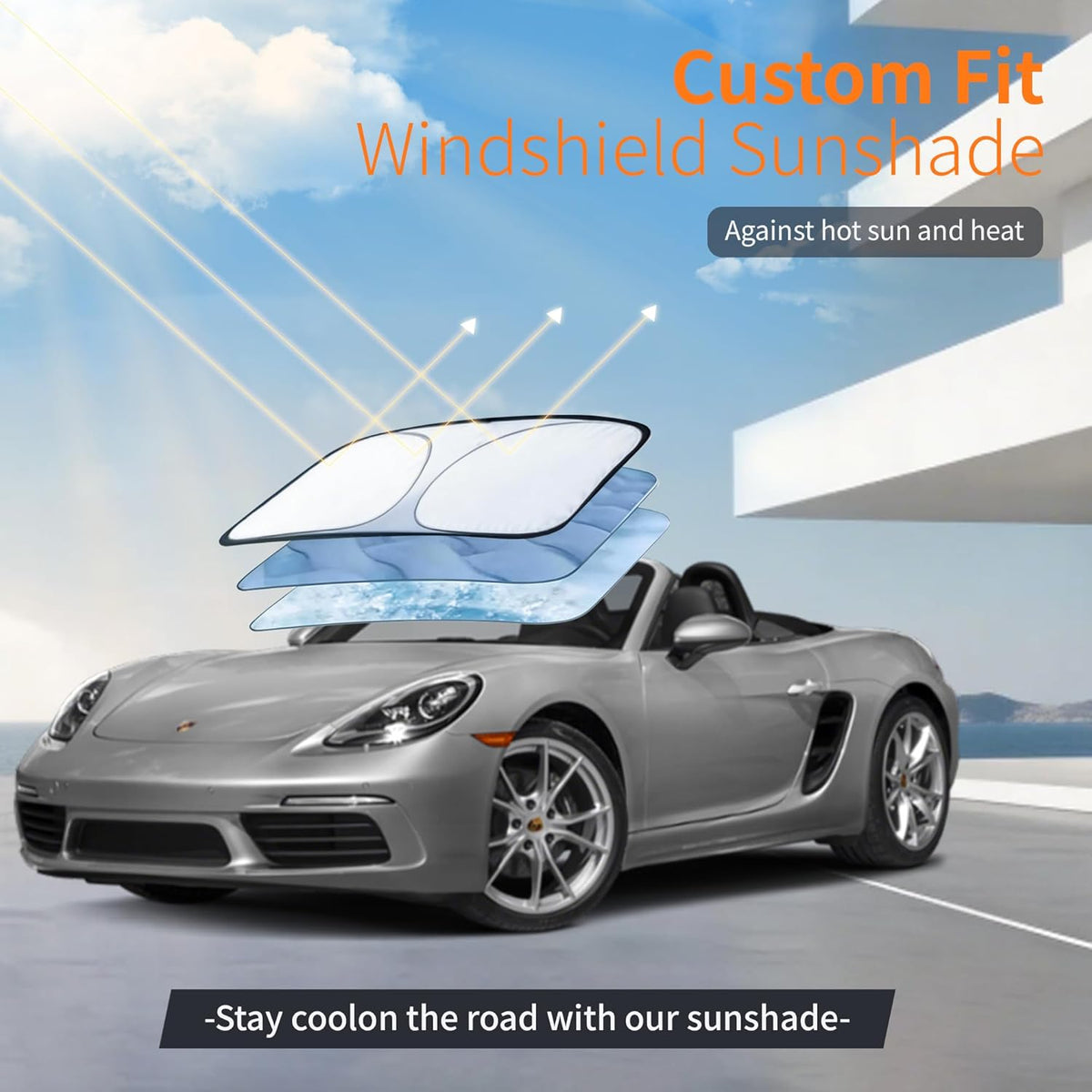 Car Cover Waterproof All-Weather,Outdoor Full Exterior Automobiles Sedan/Coupe (Length 186-193 inch) with Windshield Sun Shade Universal Fit Toyota Camry, Tesla Model 3, Accord etc