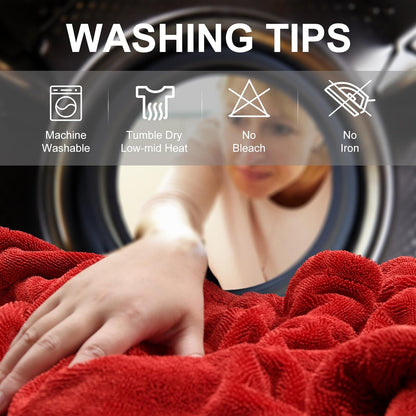 2 Pack XL Car Drying Towel – 1300GSM Ultra Absorbent Microfiber, 24"x36" Large Size, Twisted Loop, Lint-Free & Streak-Free for Auto Detailing, Car, SUV, Truck (Gray-Gray)