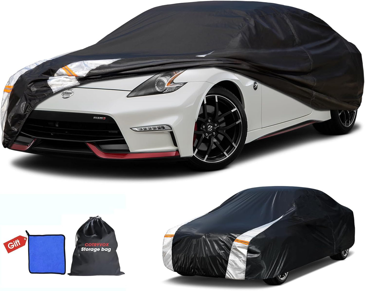 Large SUV Car Cover for Chevy Suburban 100% Waterproof All Weather, Heavy Duty Outdoor Full Exterior Covers Rain Sun Wind UV Protection. - Colors B