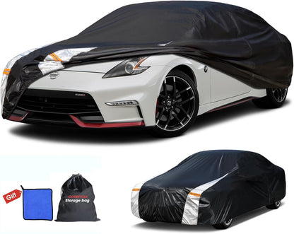 Large SUV Car Cover for Chevy Suburban 100% Waterproof All Weather, Heavy Duty Outdoor Full Exterior Covers Rain Sun Wind UV Protection. - Colors B