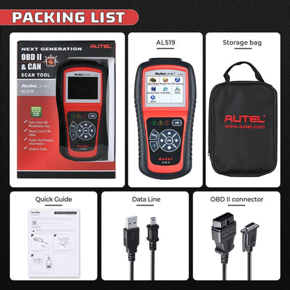 Autel AutoLink AL519 OBD2 Scanner Enhanced Mode 6 Car Diagnostic Tool Check Engine Code Reader CAN Scan Tool, Advanced Ver. of AL319
