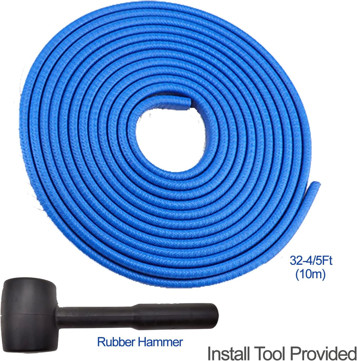 Car Door Edge Guards Blue, 32.8Ft(10M) Car Door Edge Protector Rubber U Shape Edge Trim Universal Fit for Jeep Trucks Offroad SUV All Vehicles with Rubber Mallet(Blue 32.8FT)