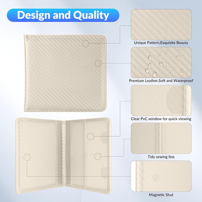 Car Registration and Insurance Card Holder，Vehicle Glove Box Car Organizer，Accessories Case for Storing Driving Licences, Cards, Documents