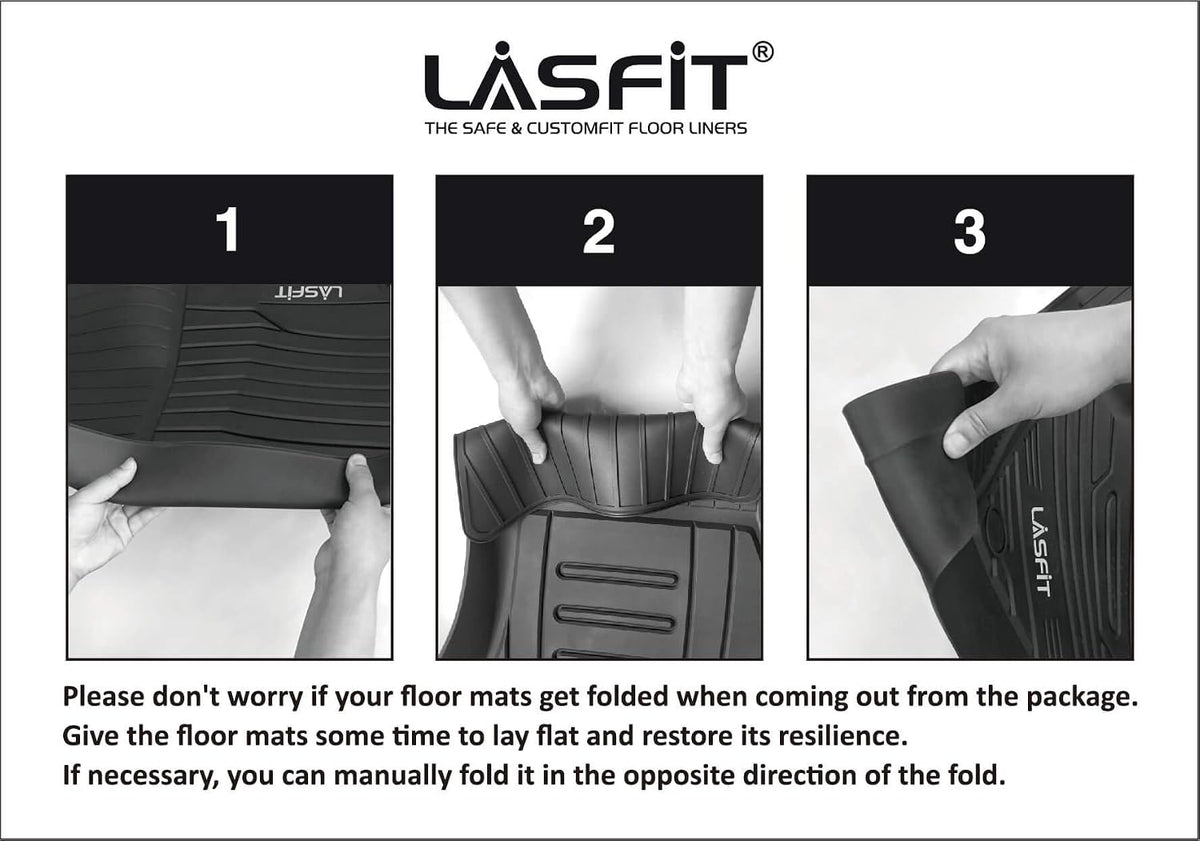 LASFIT Floor Mats Fits for Hyundai Sonata 2020-2026 (Only for FWD & Gas) & Kia K5 2021-2025 (Only for FWD) Custom Fit TPE All Weather Floor Liners Car Mats Accessories, Black