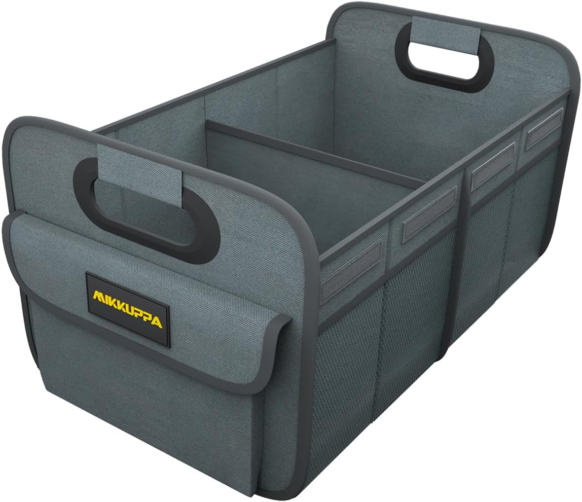 MIKKUPPA Car Trunk Organizer - 70L Collapsible Trunk Organizer for Groceries, Car Storage Organizers for SUV Auto Truck Van with Non Slip Bottom (Black)