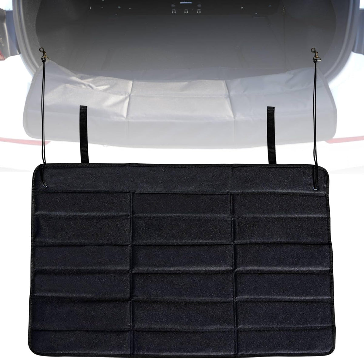 Ultra Large Rear Bumper Protector for Cars 38 x 42.5 inches SUV Cargo Liner Prevent Scratches from Suitcases and Pets Black