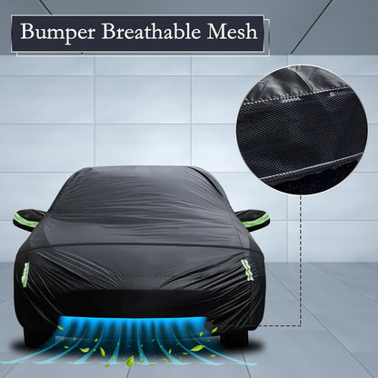 Car Cover Custom Fit for Toyota Corolla 2000-2025, Honda Civic 1991-2025, Waterproof All Weather Full Exterior Cover Rain Sun Protector Car Cover with Door Zipper