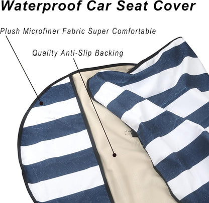 Car Seat Cover Protector Front Seats,for Gym Workout,Running,Swimming,Beach and Hiking,Waterproof Sweat Towel Bucket Seat Covers for Cars SUV Trucks (Black, 1Pcs)