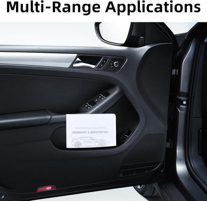 Ziciner Car Registration Insurance Holder, 2Pack Essential Auto Card Document Glove Box Organizer with Touch Fastener, Vehicle Interior Accessories Perfect for Most Car, Truck, SUV (Red/Small Car)