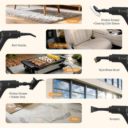 1.69 Quarts Handheld Steam Cleaner for Home Cleaning Portable Steam Cleaner for Car, Carpet, Furniture, Tile Floor, Dirt, Grease, Grout