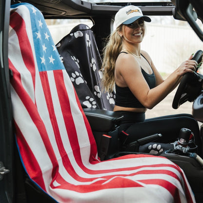 Sprints Athletic Running Towel, Full-Sized, Car Seat Cover - Performance Microfiber (Garden of Races Past)