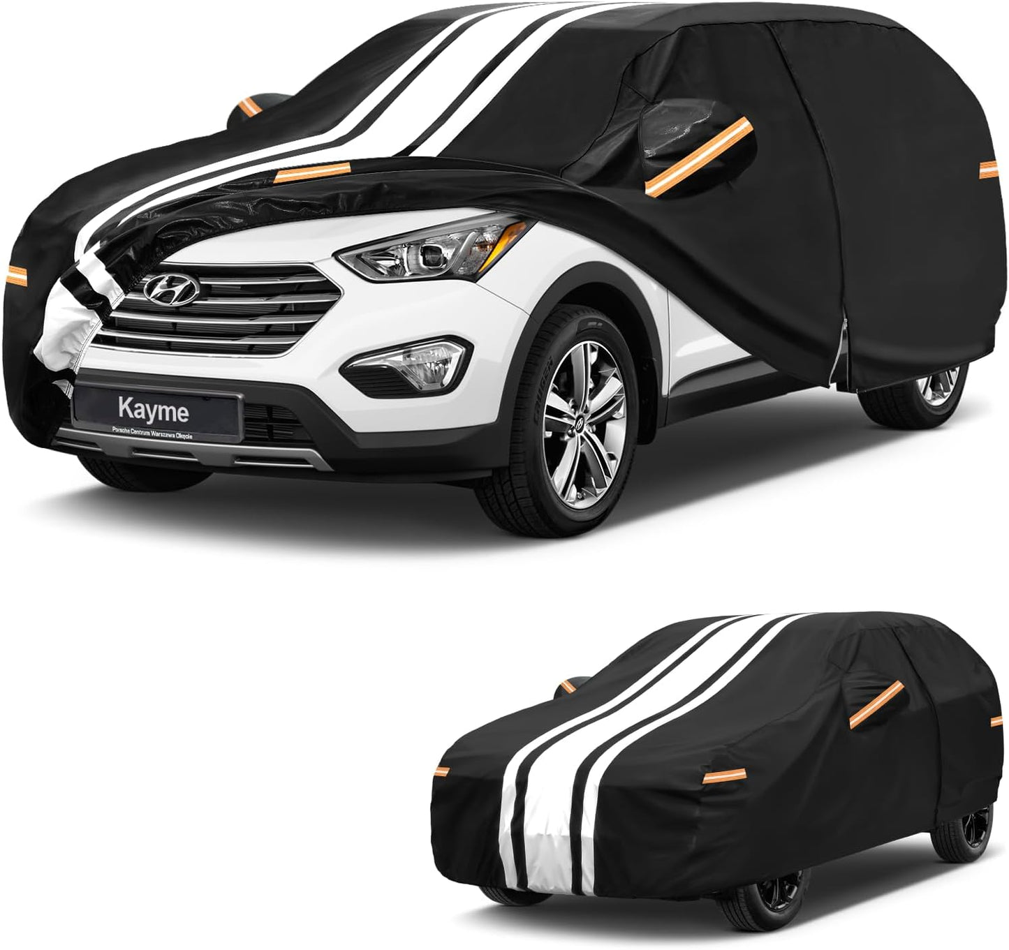 Kayme Heavy Duty Car Cover Custom Fit for BMW 3 Series 320i 325i 328i 330i 335i (1982-2026), Outdoor Full Exterior Cover with Tape and Towel, Rain Snow Sun UV Protection. - Colors B