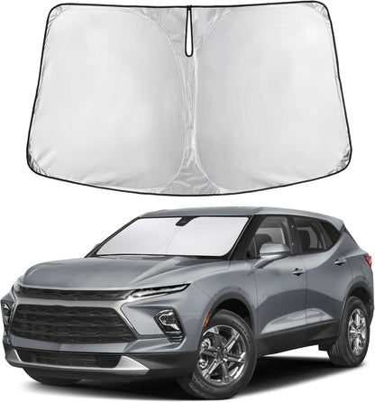 EcoNour Car Windshield Sun Shade | 2025 Upgraded Innovative No-Light-Pass Technology for Maximum Coverage | Foldable Sun Shade Keeps Your Vehicle Cool | Must-Have Car Accessories | Small (59" x 29") - Colors J