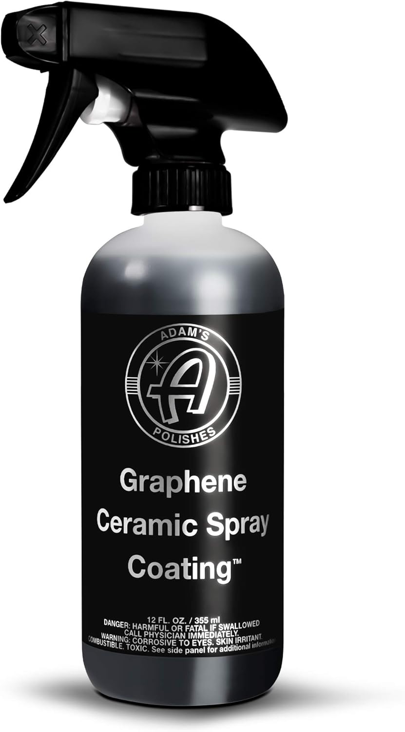 Adam's Polishes Advanced Graphene Ceramic Spray Coating - 18+ Months Sprayable Graphene Oxide Ceramic Coating for Cars, Boats, RV's & Motorcycle | Adds Extreme Gloss, Depth, Shine & Protection