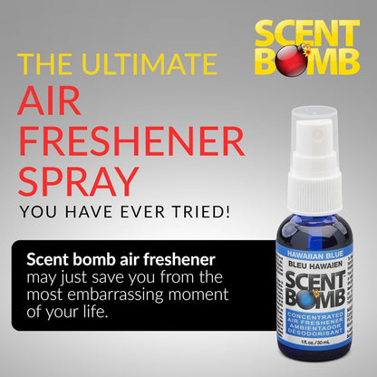 Scent Bomb Air Freshener Spray, Long-Lasting Odor Eliminator - Effective Deodorizer for Home & Car, Fresh Room Spray for Kitchen, Bathroom & Smell Neutralizer - 1 oz Pack of 4, Black Cherry Scent