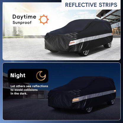 10 Layers Car Cover Custom Fit for Mercedes Benz C Class C250 C300 C43 C63 (1993-2026), Waterproof All Weather for Automobiles, Outdoor Full Cover Sun Dust Rain Protection with Cotton. Black - Colors A