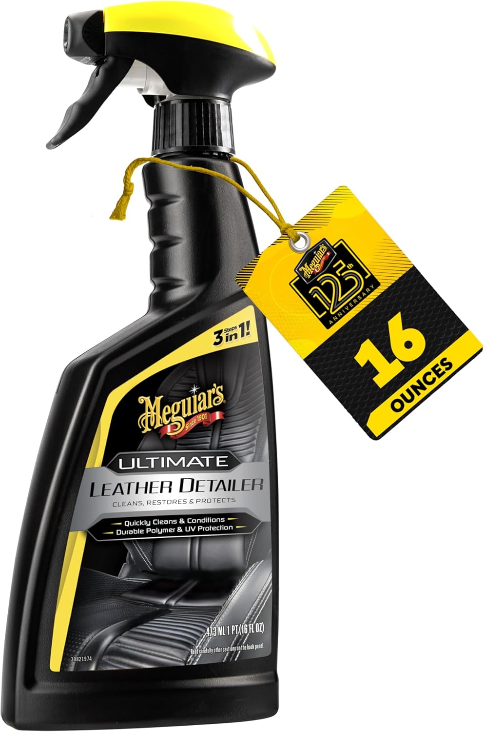 Meguiar's Gold Class Leather Conditioner Spray - Premium Car Leather Conditioner - Protect Your Car's Seats from Cracking, Fading and Drying Out - Keep It Looking and Feeling New, 16 Oz