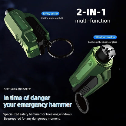 Window Breaker and Seatbelt Cutter Keychain,2 in 1 Car Safety Hammer Glass Break Under Water,Emergency Window Punch Escape Tool for Vehicle (3, redgreenorange)