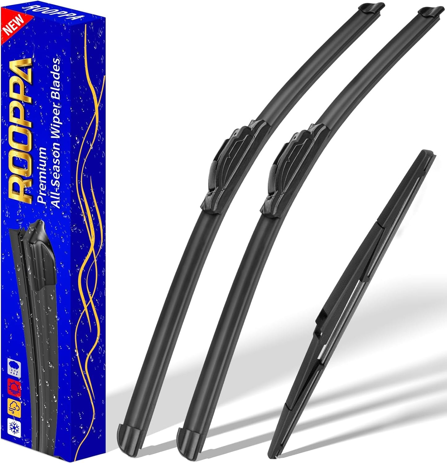 3 wipers Replacement for 2019-2023 2024 2025 2026 Subaru Forester, Windshield Wiper Blades Original Equipment Replacement - 26"/17"/14" (Set of 3) - Colors A