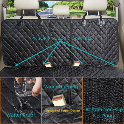 ANOSOSPECIAL Dog Car Seat Cover for Back Seat Cover,Non Stick Fur Rear Seat Protector for Pet,Nonslip Waterproof Durable Universal Fit Interior Backseat Covers for Auto Van SUV