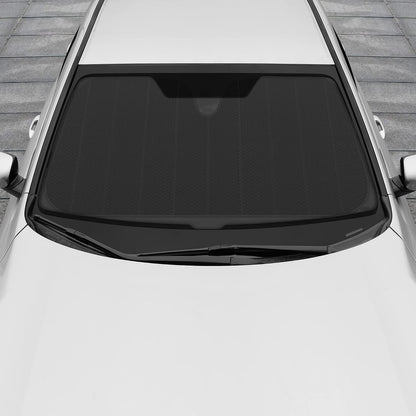 Motor Trend Windshield Sunshade for Car, Truck & SUV, Black - Folding Sun Shade for Front Window, Auto Sun Visor Heat Protection, UV Rays Blocker (58 x 24 Inch)